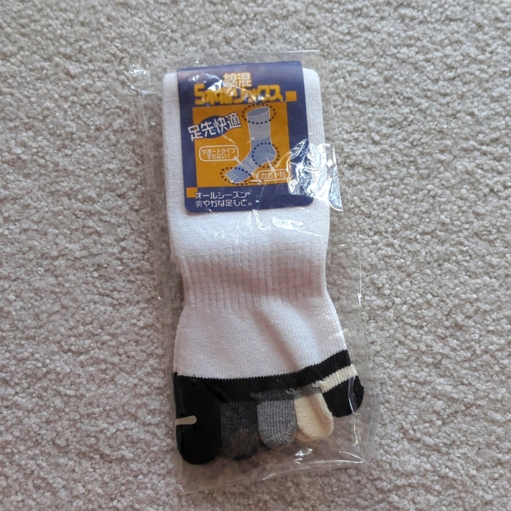 NWT Giannetto Toe Socks - Black
